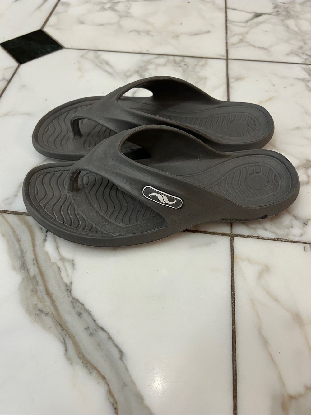 Grey Foam Flip Flops - Casual Pool & Beach Sandals image 2